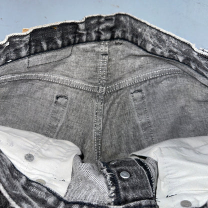 Levis 501 Vintage 90s USA XX Straight Leg Jeans Black Acid Wash 30x32 Act 28x31