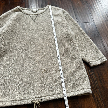 Jack Mulqueen Sweater Women’s Large Fuzzy Cozy Warm Sherpa Jacket VTG 90s USA