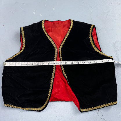 VTG 60s Caveman Vest Womens Grandma Core Hand Drawn Rockabilly Oregon Costume