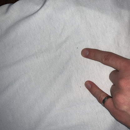 Oneita BLANK Vintage White T Shirt Mens 90s Essential Lot Rap Single Stitch Rare