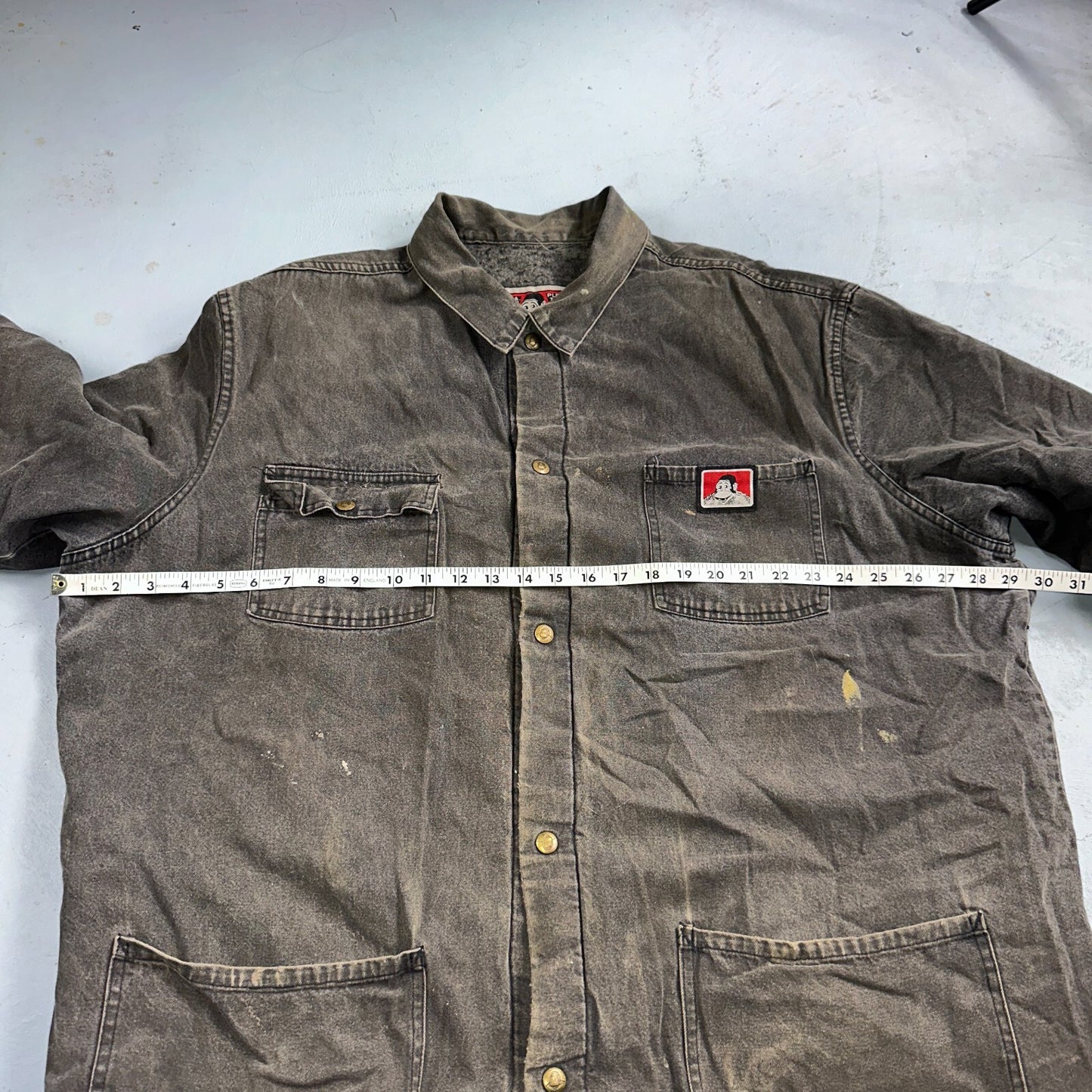 Ben Davis Jacket VTG 90s Canvas Blanket Lined Chore Workwear USA 3XL Detroit