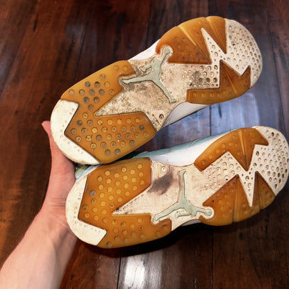 Nike Air Jordan 6 Retro Pantone GS Still Blue Sz 6.5 Y 543390-407