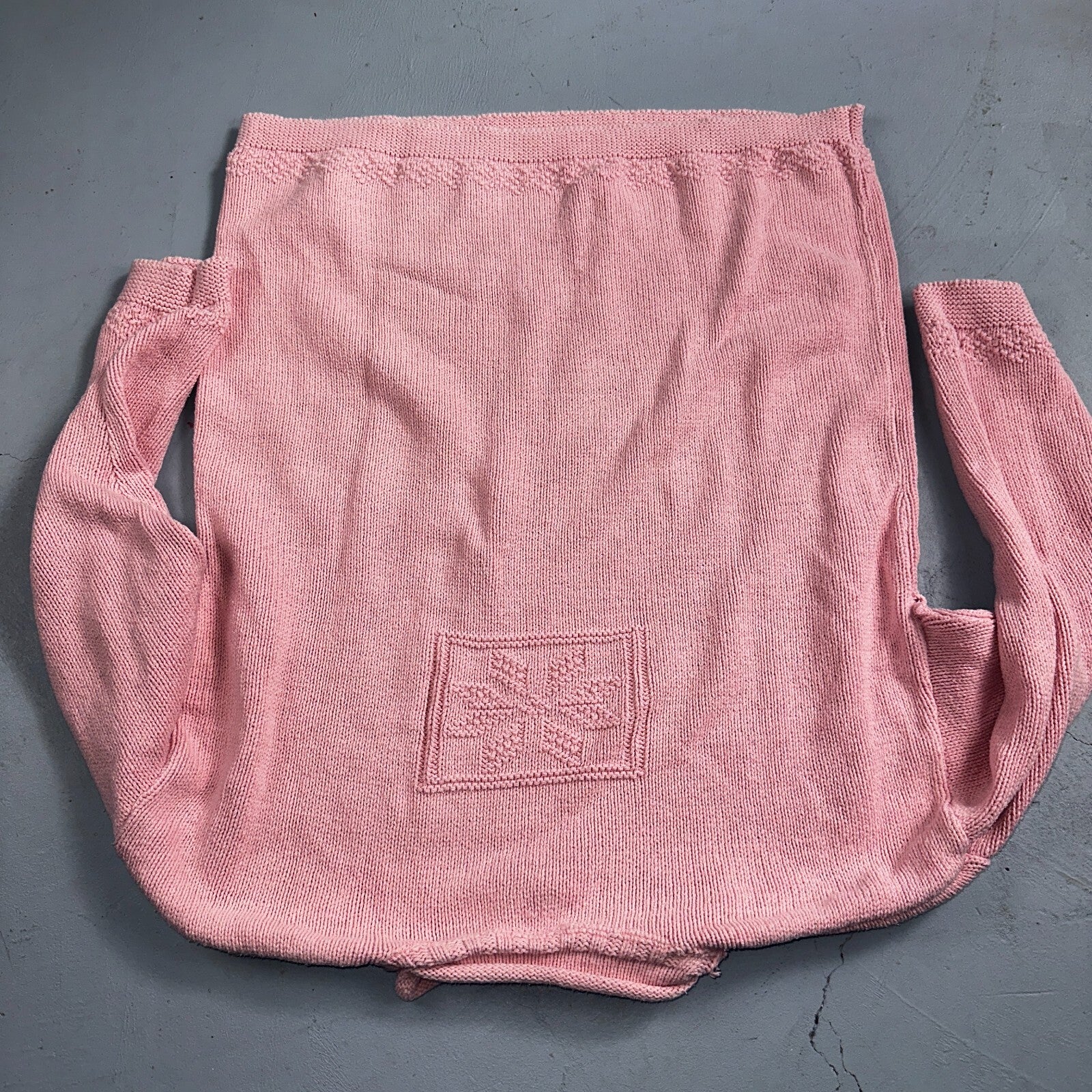 Basic Editions Women's Sweater Pink Jacket 100% Cotton Casual Christmas Winter