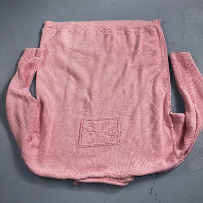 Basic Editions Women's Sweater Pink Jacket 100% Cotton Casual Christmas Winter