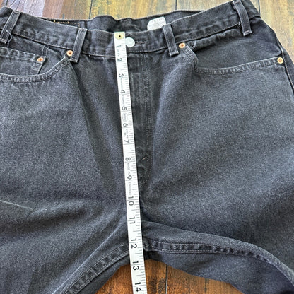 Levis 505 Vintage 90s Straight Leg XX Mexico Jeans 38x32 Black Wash Act 33x30