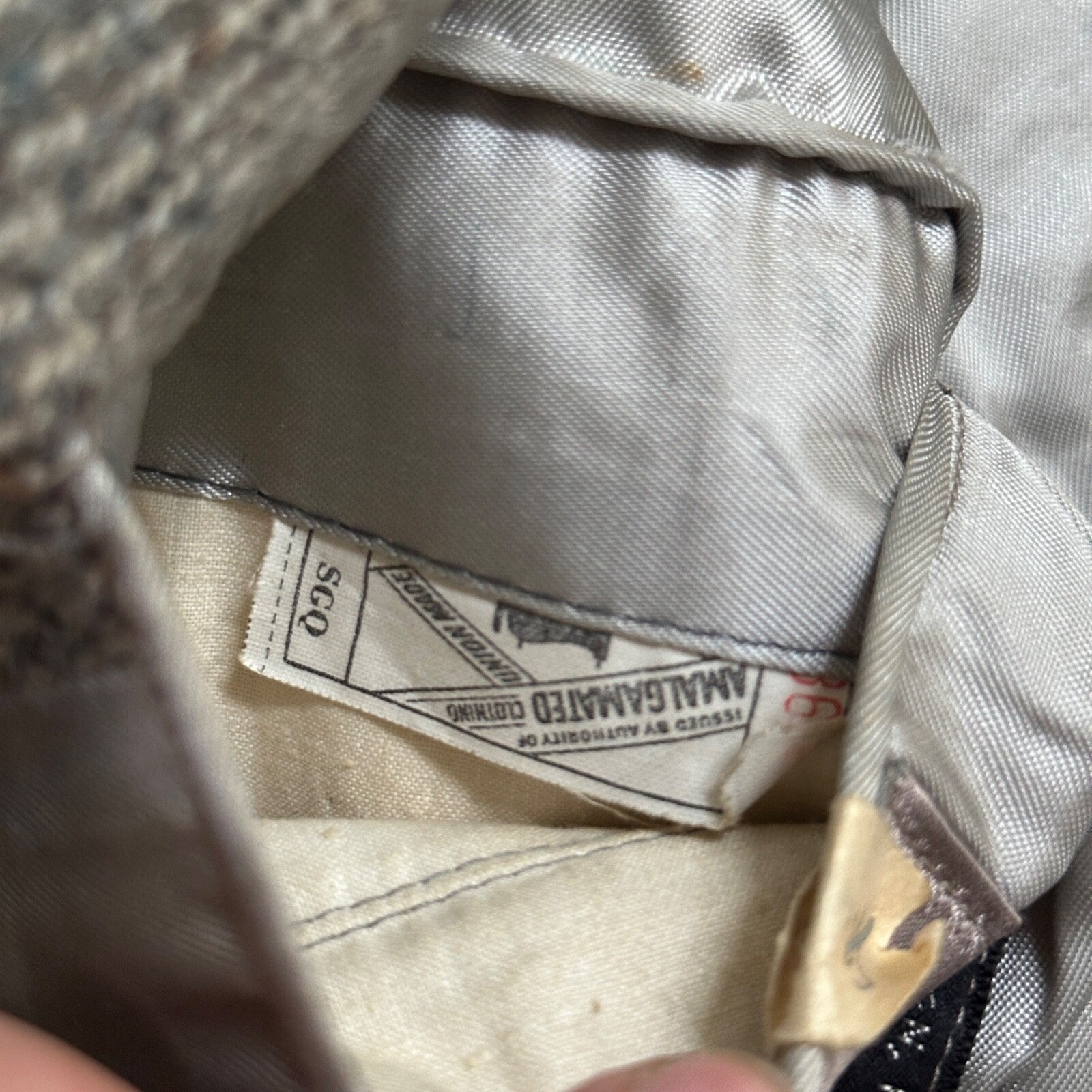 Vintage 1960s Robert Hall Smoke Grey Tweed Shaggy Flecked Blazer Jacket 60s