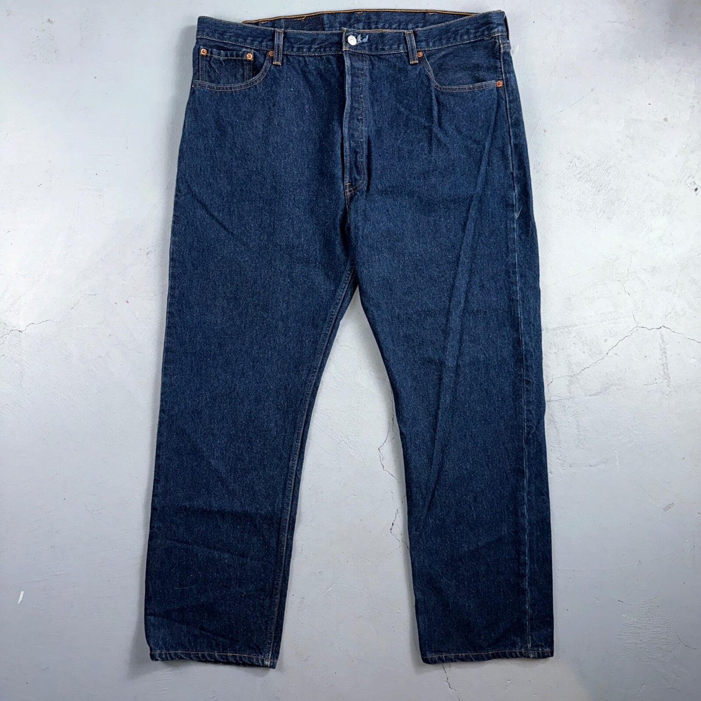Levis 501 Vintage 90s USA XX Straight Leg Jeans Blue Dark Wash 44x34 Act 41x31