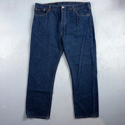 Levis 501 Vintage 90s USA XX Straight Leg Jeans Blue Dark Wash 44x34 Act 41x31
