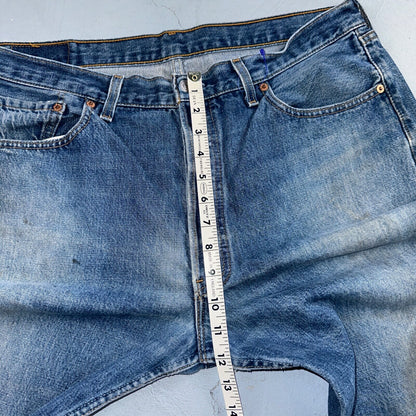 Levis 501 Vintage 90s USA XX Straight Leg Jeans Blue Light Wash 38x34 Act 36x32
