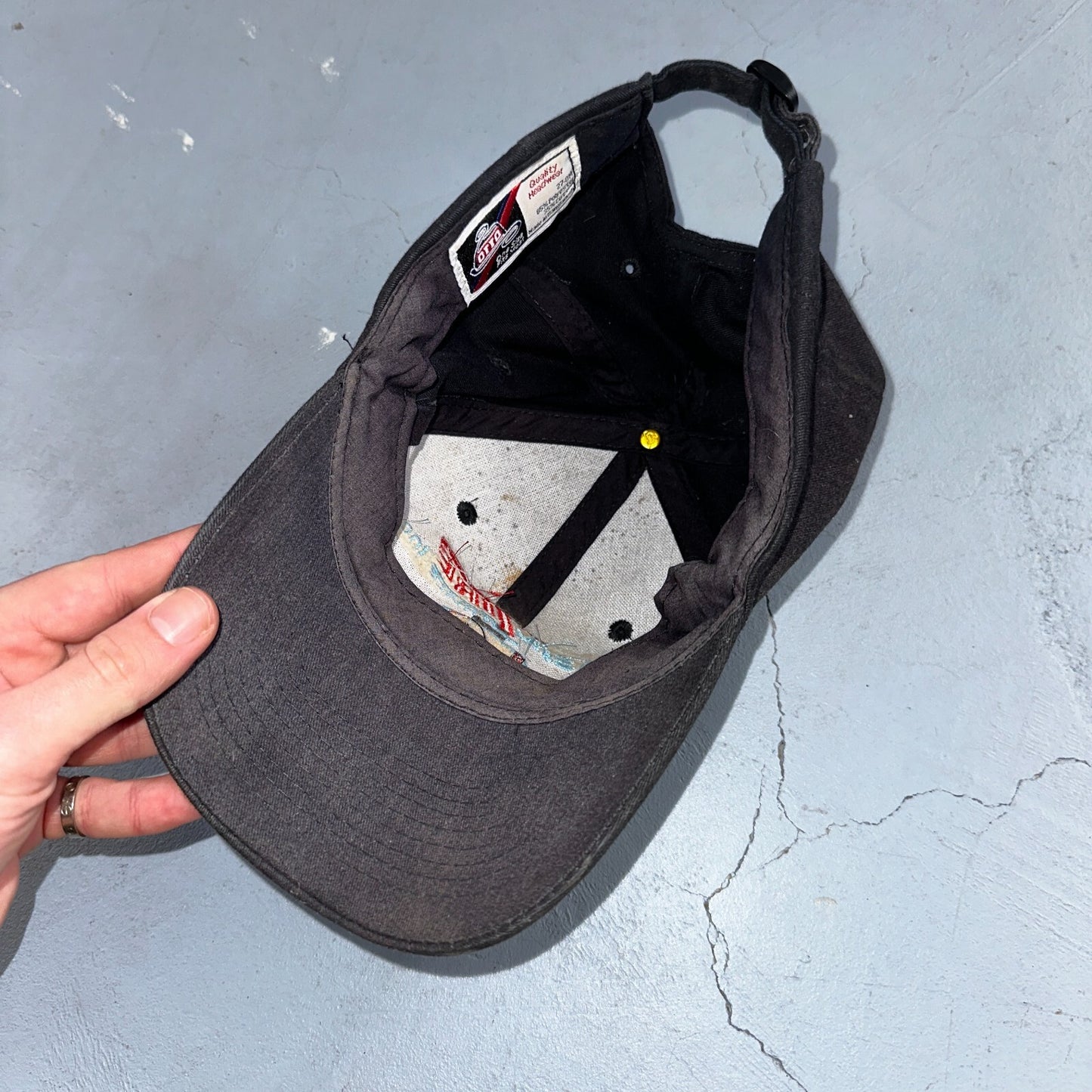 Basin Tire VTG Hat Cap Snapback Bandag Racing Cars Black Otto