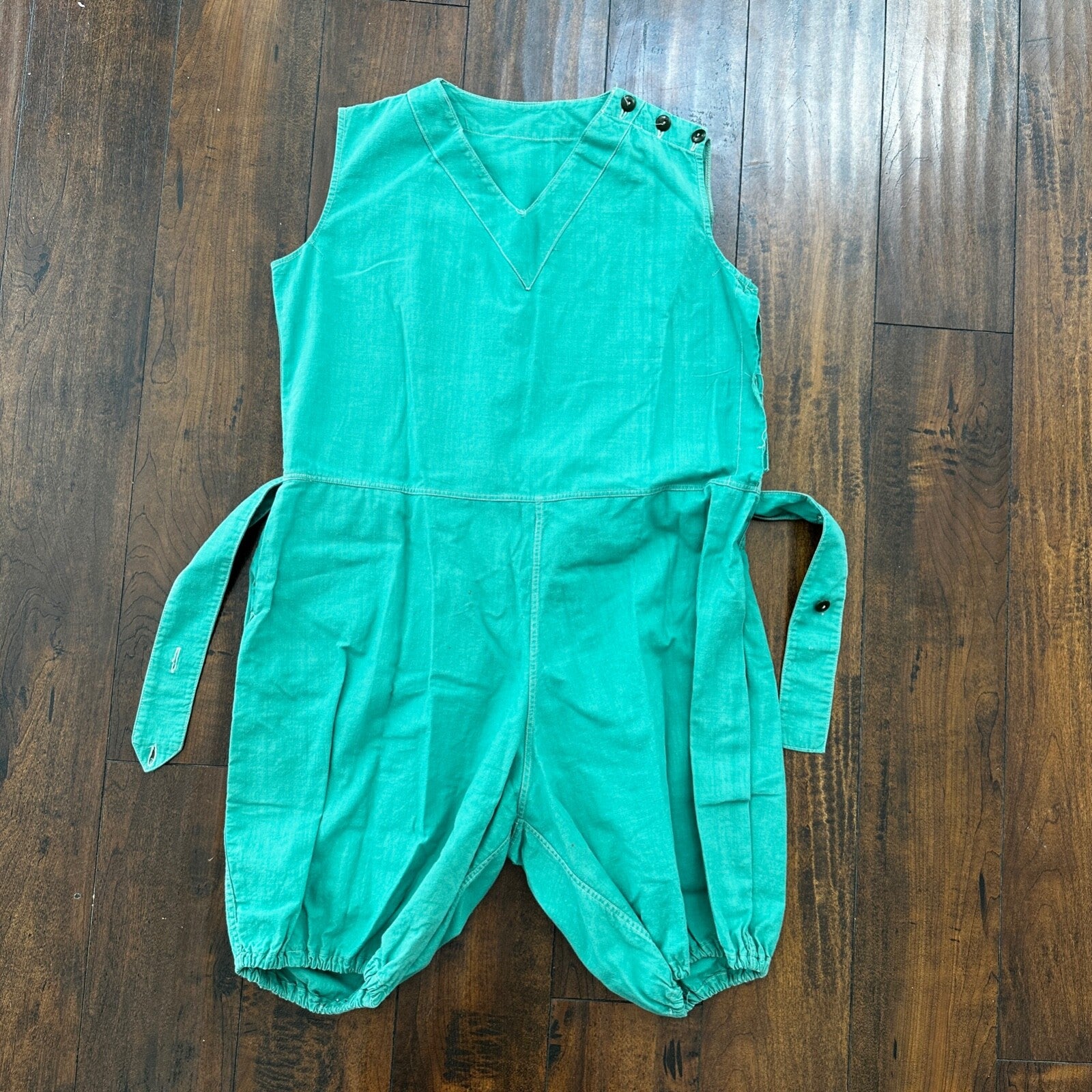 Vintage USA Rockabilly Womens Dress Skirt 60s 70s Green Cute Summer