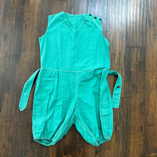 Vintage USA Rockabilly Womens Dress Skirt 60s 70s Green Cute Summer