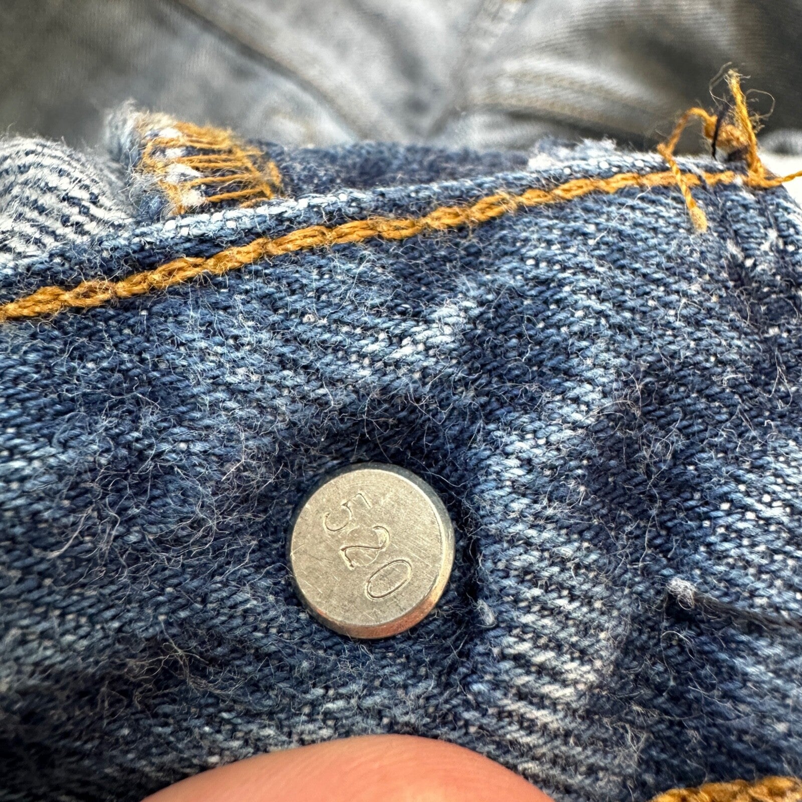 VTG 80s Levis 501 Button Fly 38x36 USA Tag Jeans Straight Wash Blue XX Act 34x31