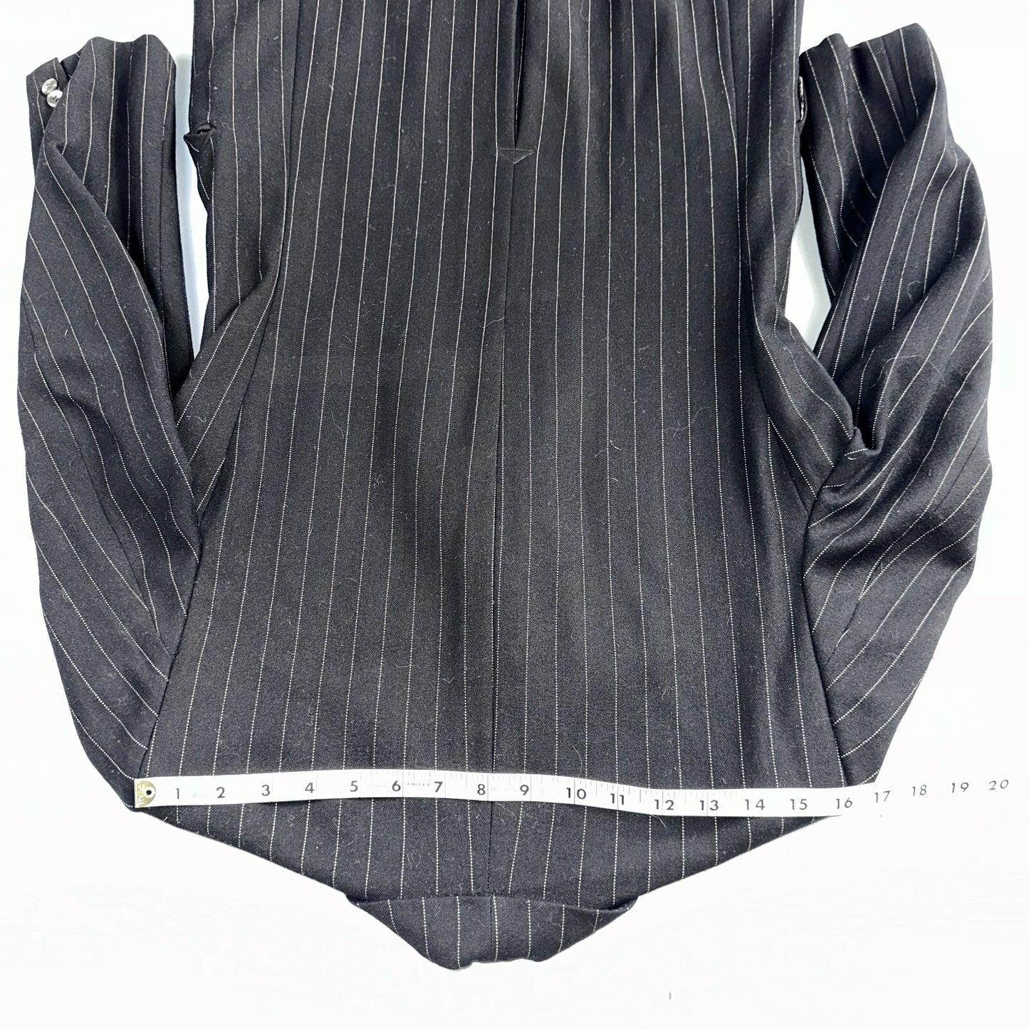 VTG Mens Suit 36 Double Breast 8 Button Jacket Sport Coat Rockabilly 50s Striped