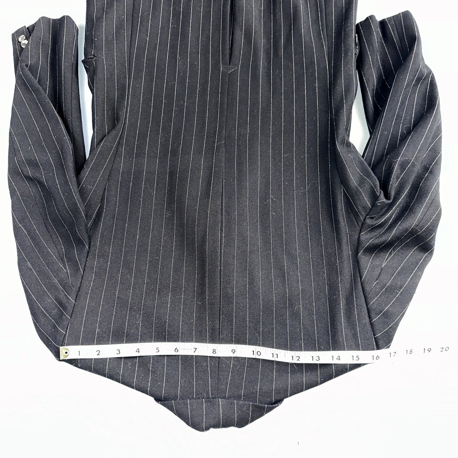 VTG Mens Suit 36 Double Breast 8 Button Jacket Sport Coat Rockabilly 50s Striped