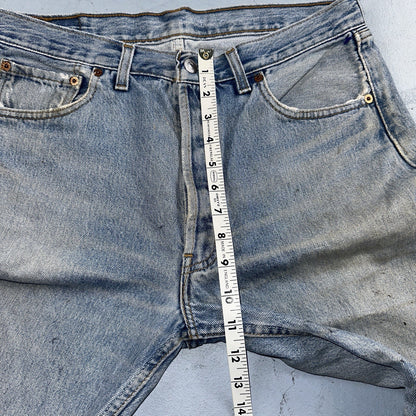 Levis 501 Vintage 90s Y2K XX Straight Leg Jeans Blue Med Wash 34x32 Act 33x31