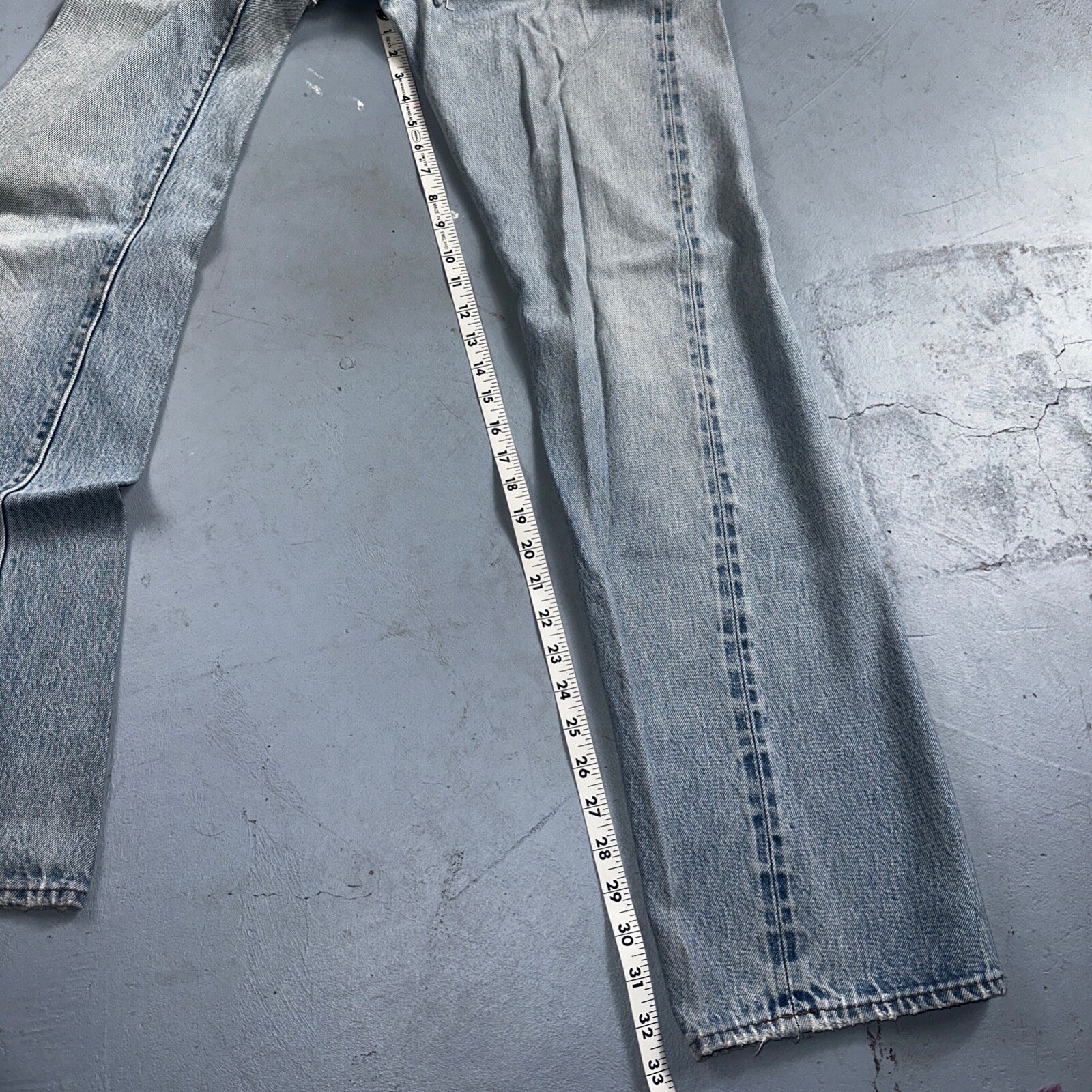 Levis 501 Vintage 80s Redline Selvedge USA XX Jeans Light Wash 30x38 Act 28x33