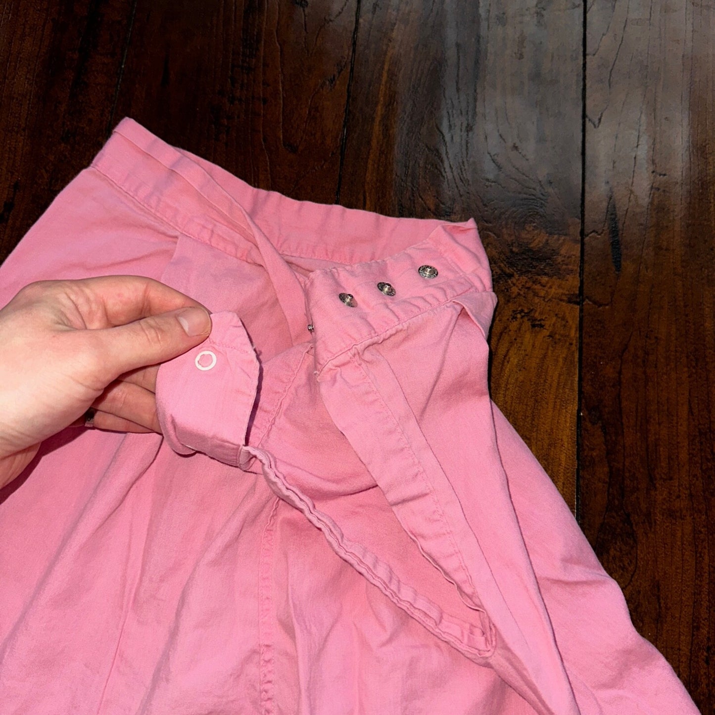 Vintage 50s 60s Tommies Sanforized Sleepwear Pajamas Pair Pants Top Cotton Pink