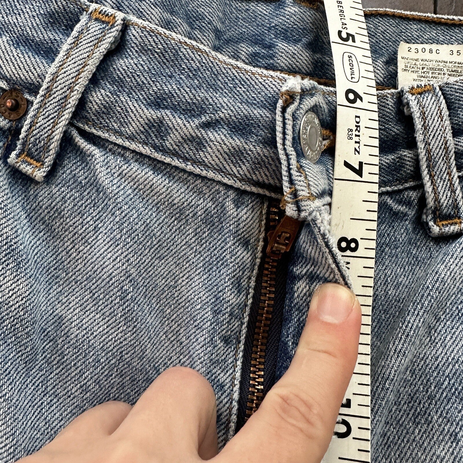 Levis Jeans Mens 34x30 Blue Relaxed Fit Straight Leg VTG 501 Denim Y2K 90s 32x26