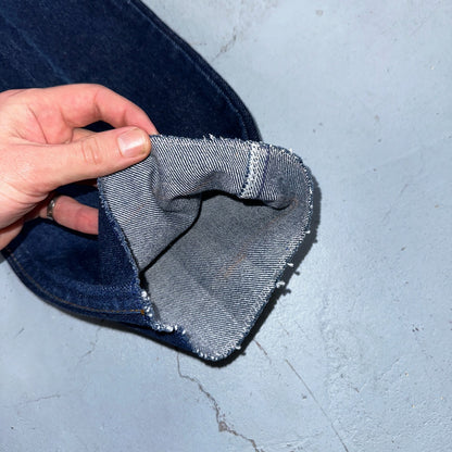 Levis 505 Vintage 80s USA Orange Tab Jeans 30x34 Blue Dark Wash 501 Act 29x28