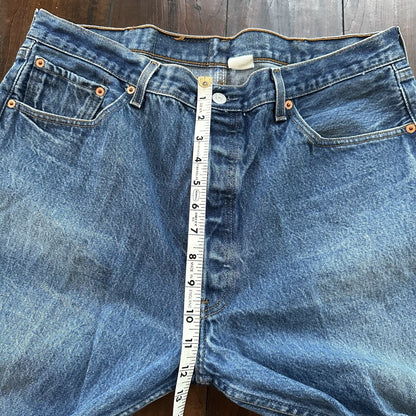 Vintage Y2K 90s Levis 501 XX Button Fly Light Wash 40x30 Jeans Act 36x26