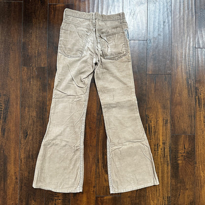 VTG Levi's 684 Corduroy Pants Bell Bottom USA 28x29 Boot Cut 1970s 70s Brown