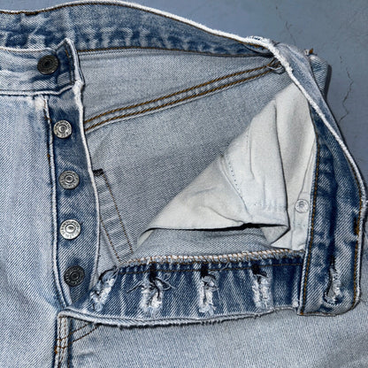 Levis 501 Vintage 80s Redline Selvedge USA XX Jeans Light Wash 66 Act 28x31