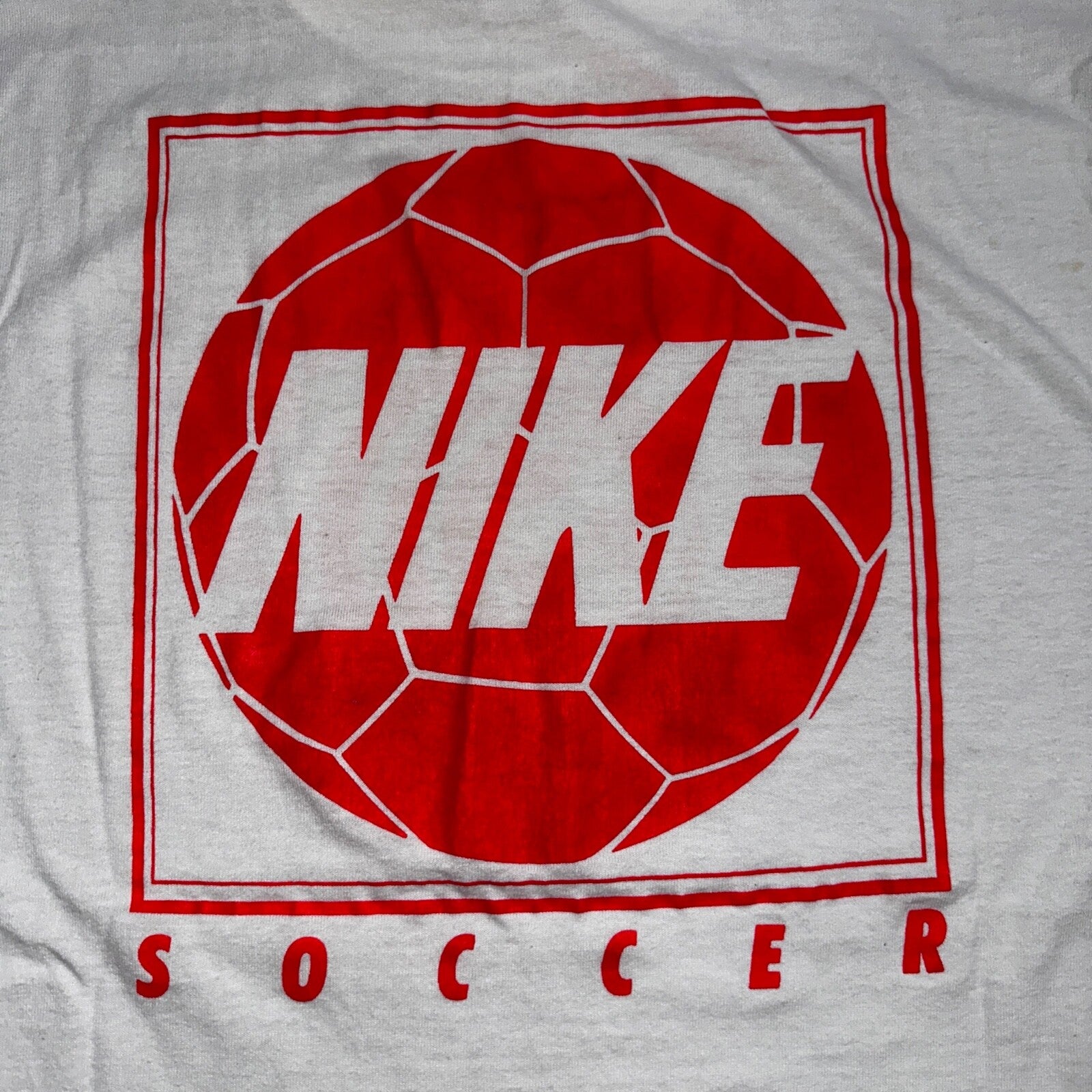 Nike 90s Soccer VTG T Shirt Pacific School PDX Graphic 1990s Gray Tag Original