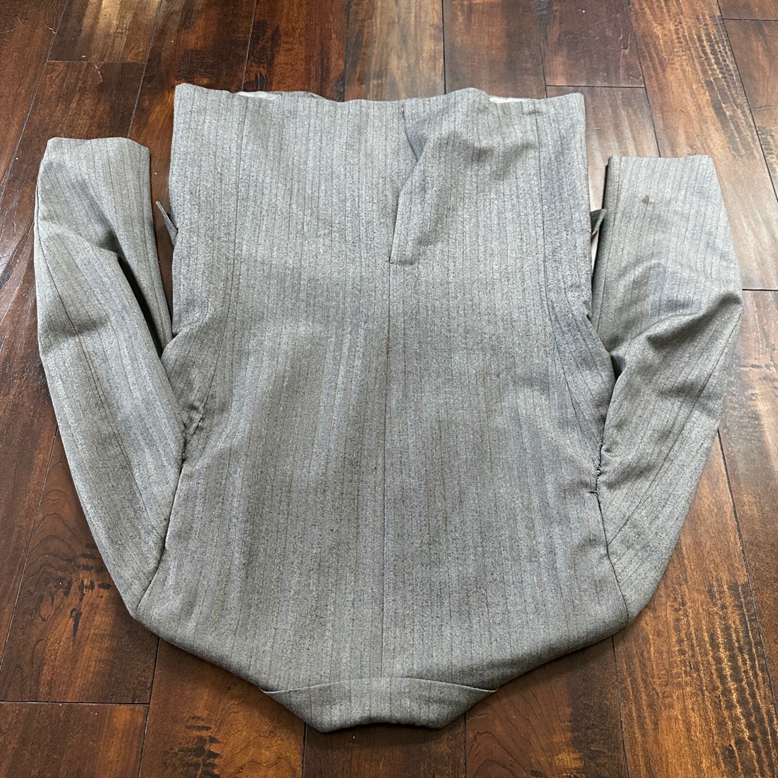 1960s 1970s Brown Striped Sport Jacket VTG Mens Suit 41 33x27 Rockabilly Wool