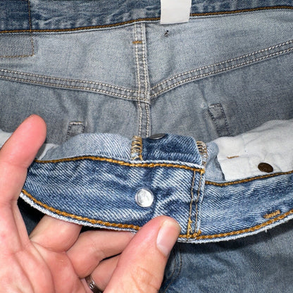 Levis 501 Vintage 90s XX Straight Leg Mexico Jeans 36x29 Light Wash Act 35x28