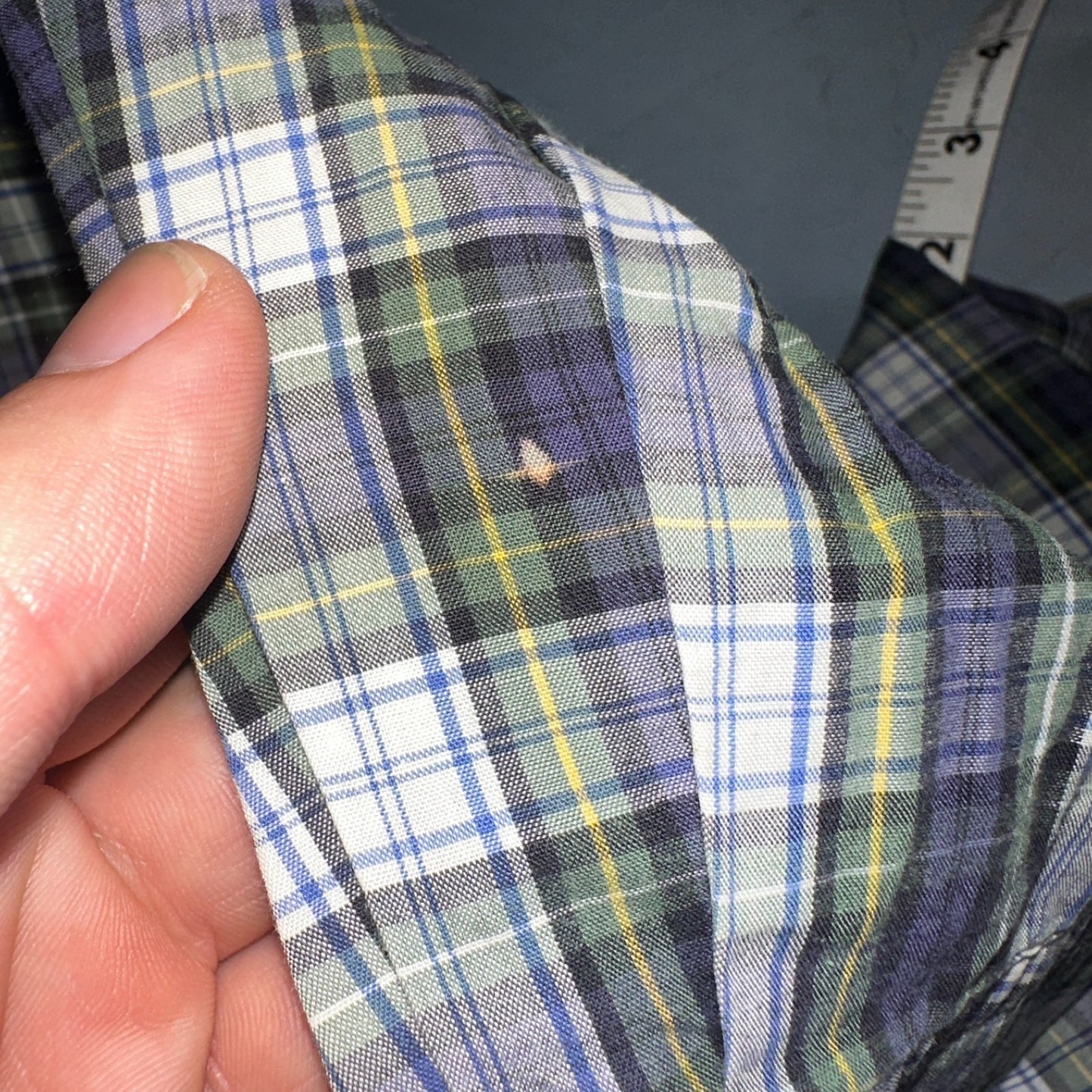 Polo Ralph Lauren Shirt Mens L Green Button Up Bartlett Long Sleeve Blue VTG