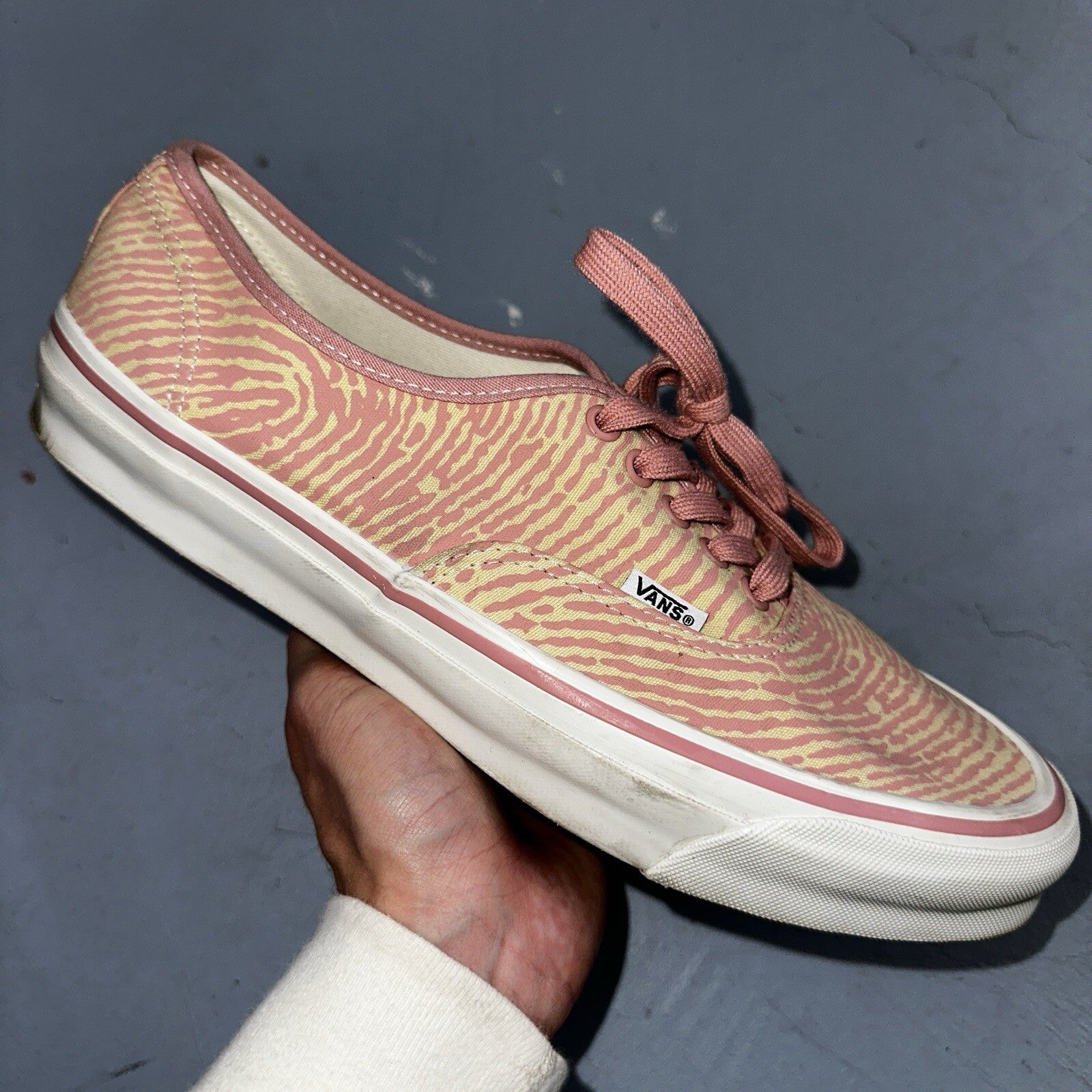 Vans Vault OG Authentic LX Salehe Bembury Spunge Peppercorn Size 12 Pink Tiger