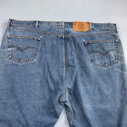 Levis 501 Vintage 90s Mex XX Straight Leg Jeans Blue Light Wash 56x32 Act 50x28