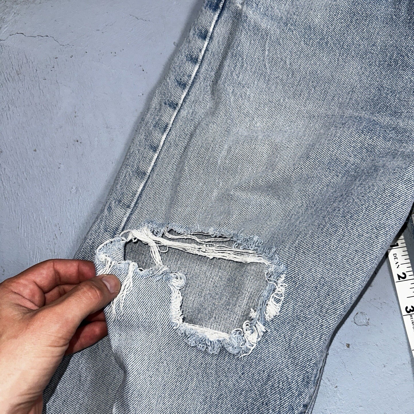 Levis 501 Vintage 80s USA XX Straight Leg Jeans 33x30 Altered Skinny Act 30x33