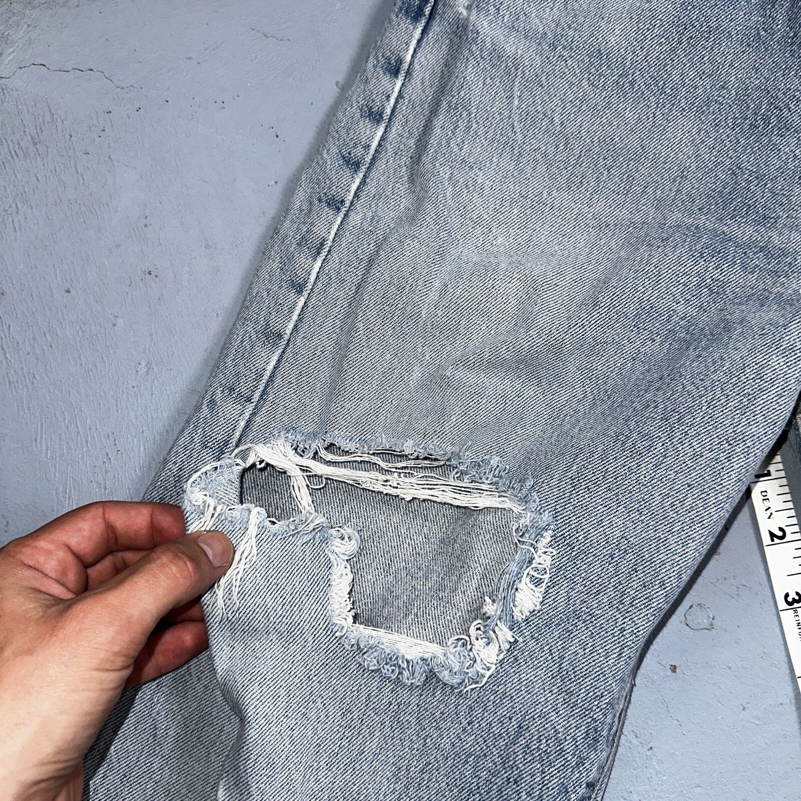 Levis 501 Vintage 80s USA XX Straight Leg Jeans 33x30 Altered Skinny Act 30x33