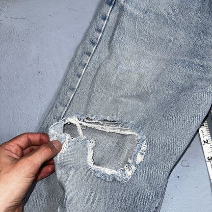 Levis 501 Vintage 80s USA XX Straight Leg Jeans 33x30 Altered Skinny Act 30x33