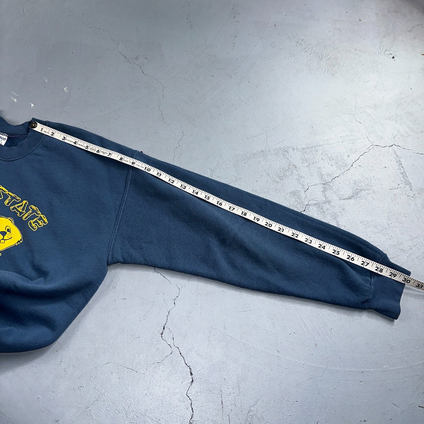 Oregon State Fair Beavers VTG Crew Neck Sweatshirt Gildan M Navy Blue OSU Y2K