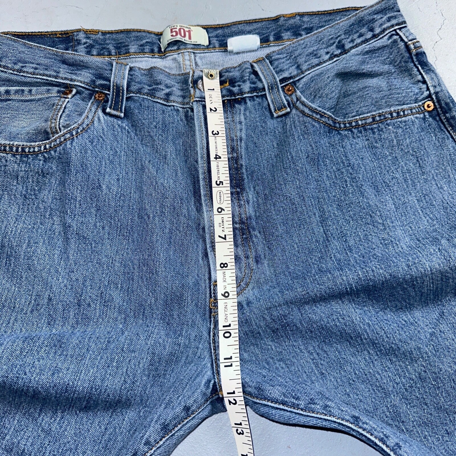 Levis 501 Vintage Y2K XX Straight Leg Jeans 38x32 Med Wash 2000s Act 35x30