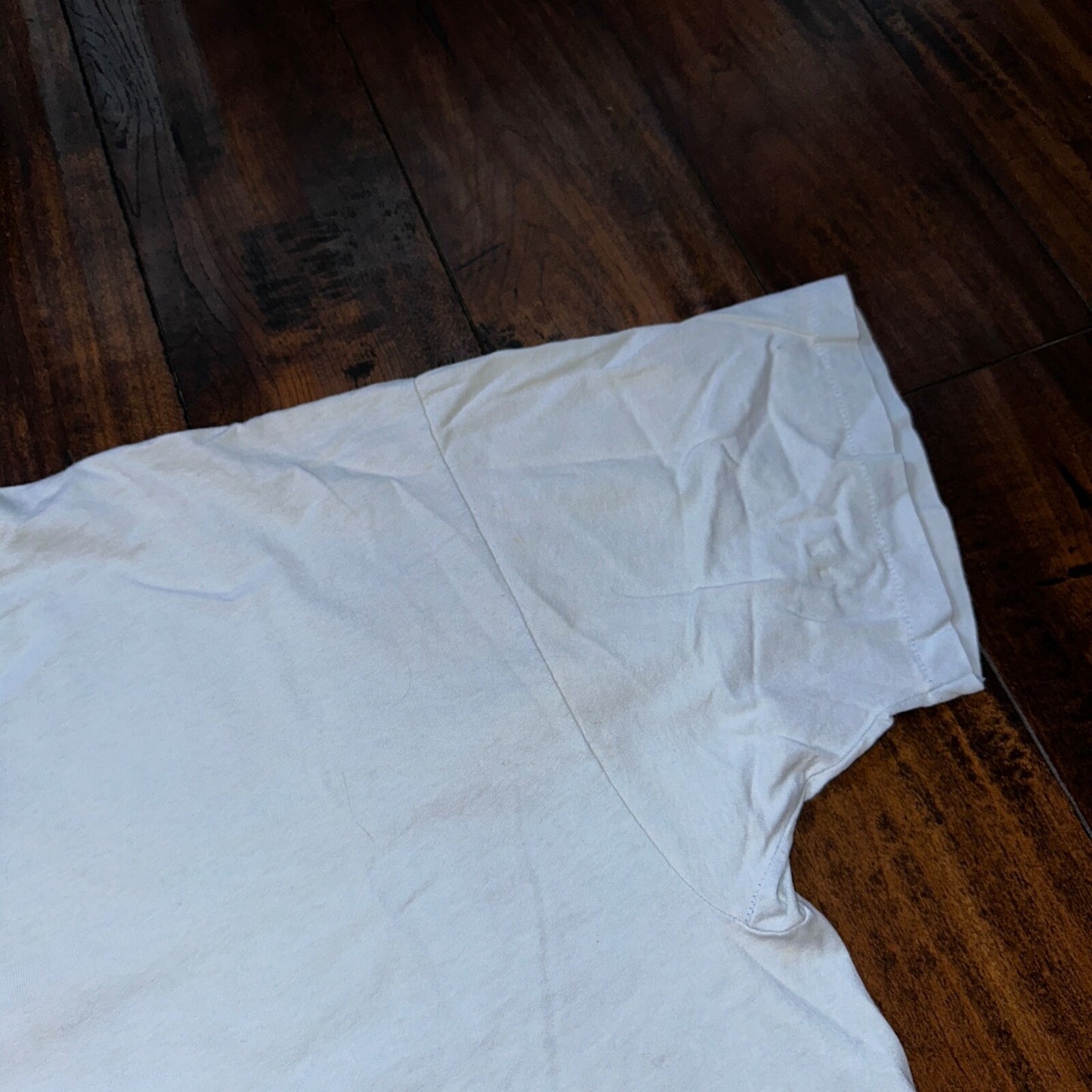 Champion Blue Basic Blank 80s USA Vintage T Shirt Single Stitch Thrashed Cool 2X