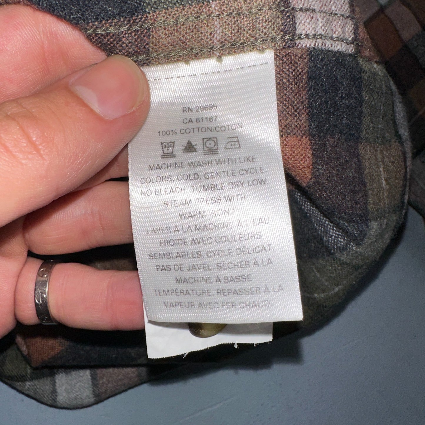 Pendleton Mason Flannel Shirt Mens Size Medium Brown Green Plaid Long Sleeve