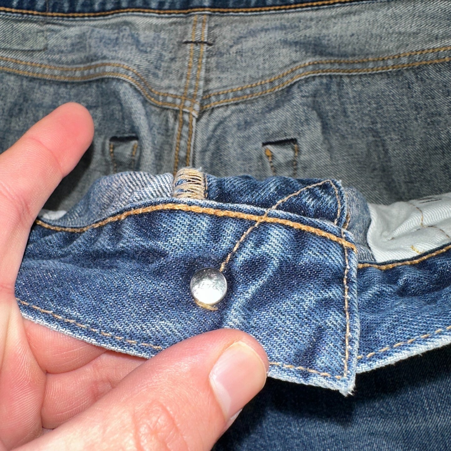 Levis 501 Y2K XX Straight Leg Jeans Blue VTG Med Wash 36x34 Act 35x33