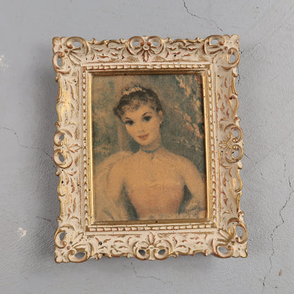 Vintage Garden Party Parisian Lady Print by Cydney Grossman 1950's Art Cute