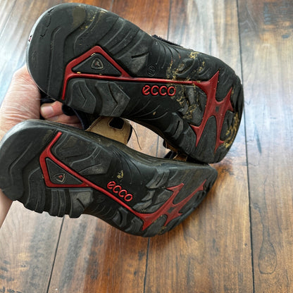 ECCO Yukatan Receptor Brown Leather Sport Sandal Shoes Mens EU 44