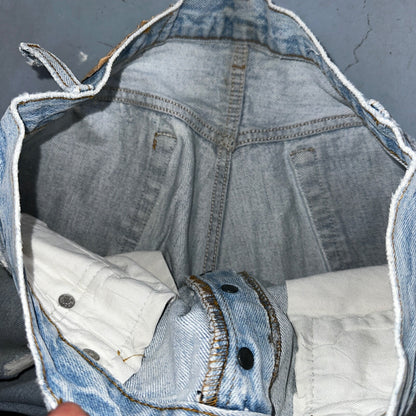 Levis 501 Vintage 80s USA XX Straight Leg Jeans Blue Light Wash 34x36 Act 31x34