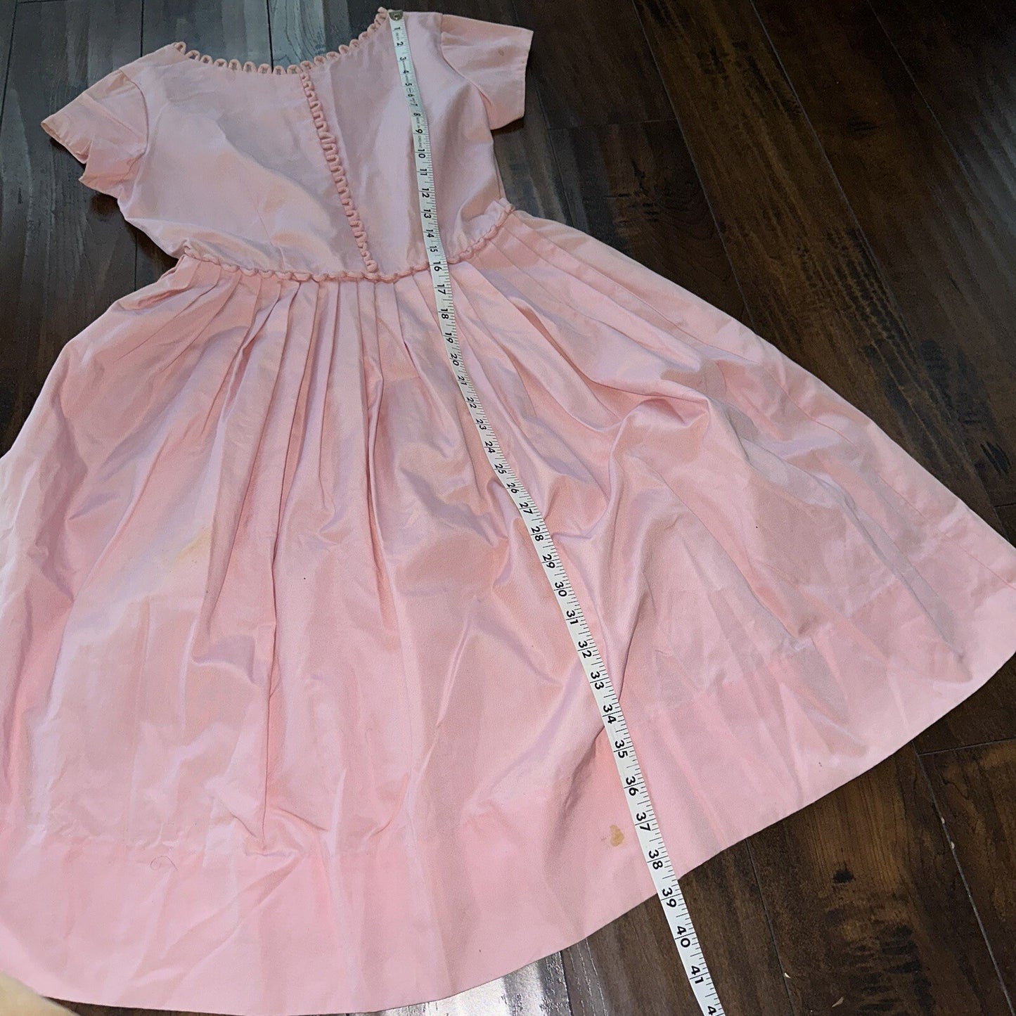 Vintage USA Rockabilly Womens Dress Pattern Pink 60s 70s Sanforized Princess