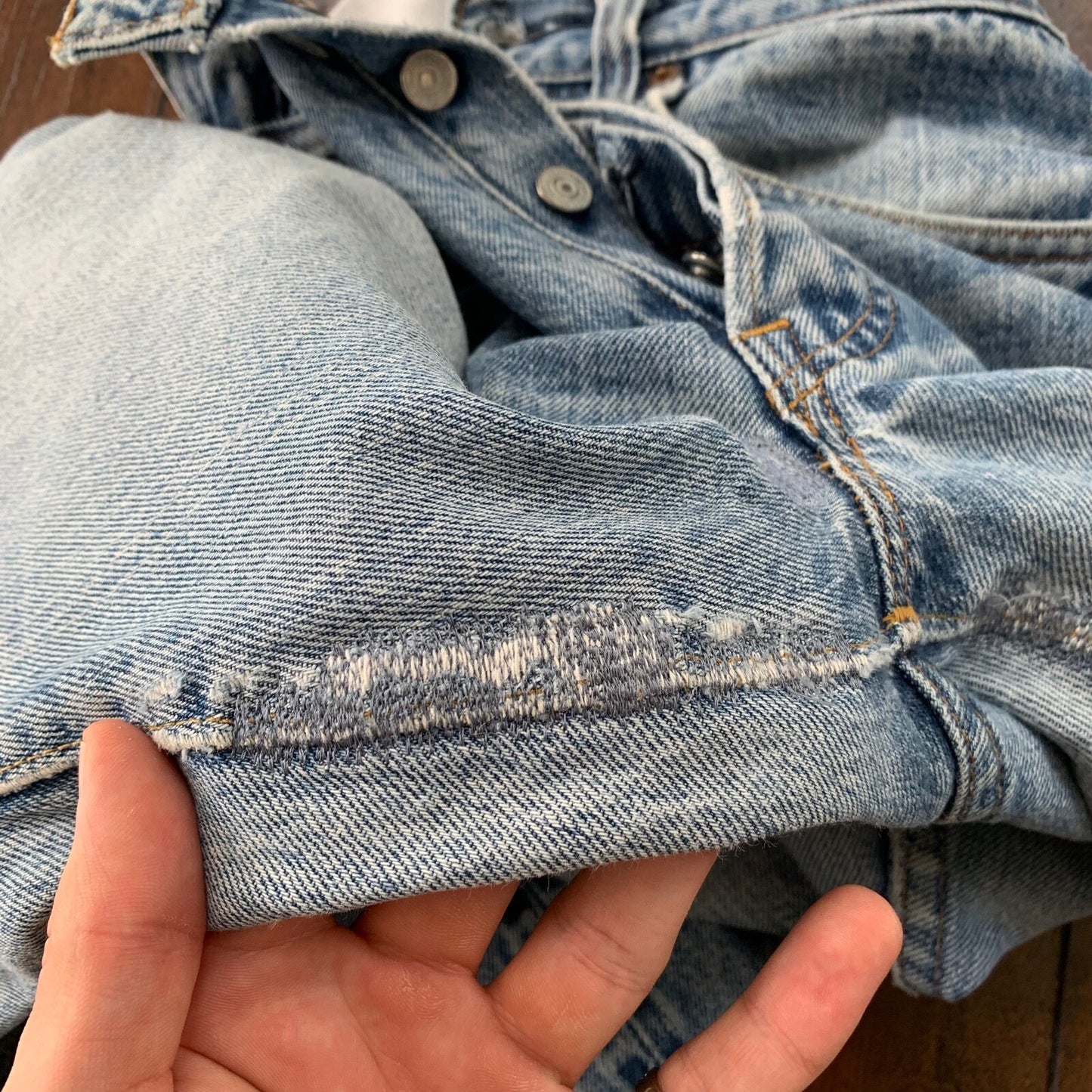 Levis Vintage 80s Redline Selvedge USA 501 XX Jeans 66 70s 32x34 Act 30x26