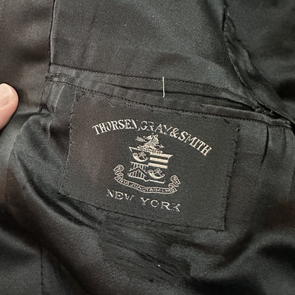 VTG 1920s Mens 3 PC Suit Tuxedo Coat Jacket Pants Wool Thorsen Gray 20s 30s