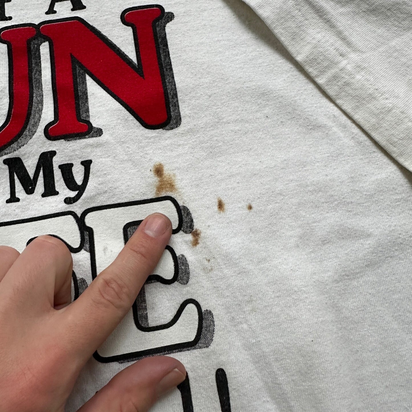 Got A Gun For My Wife Humour Vintage T Shirt Single Stitch 90s Funny America