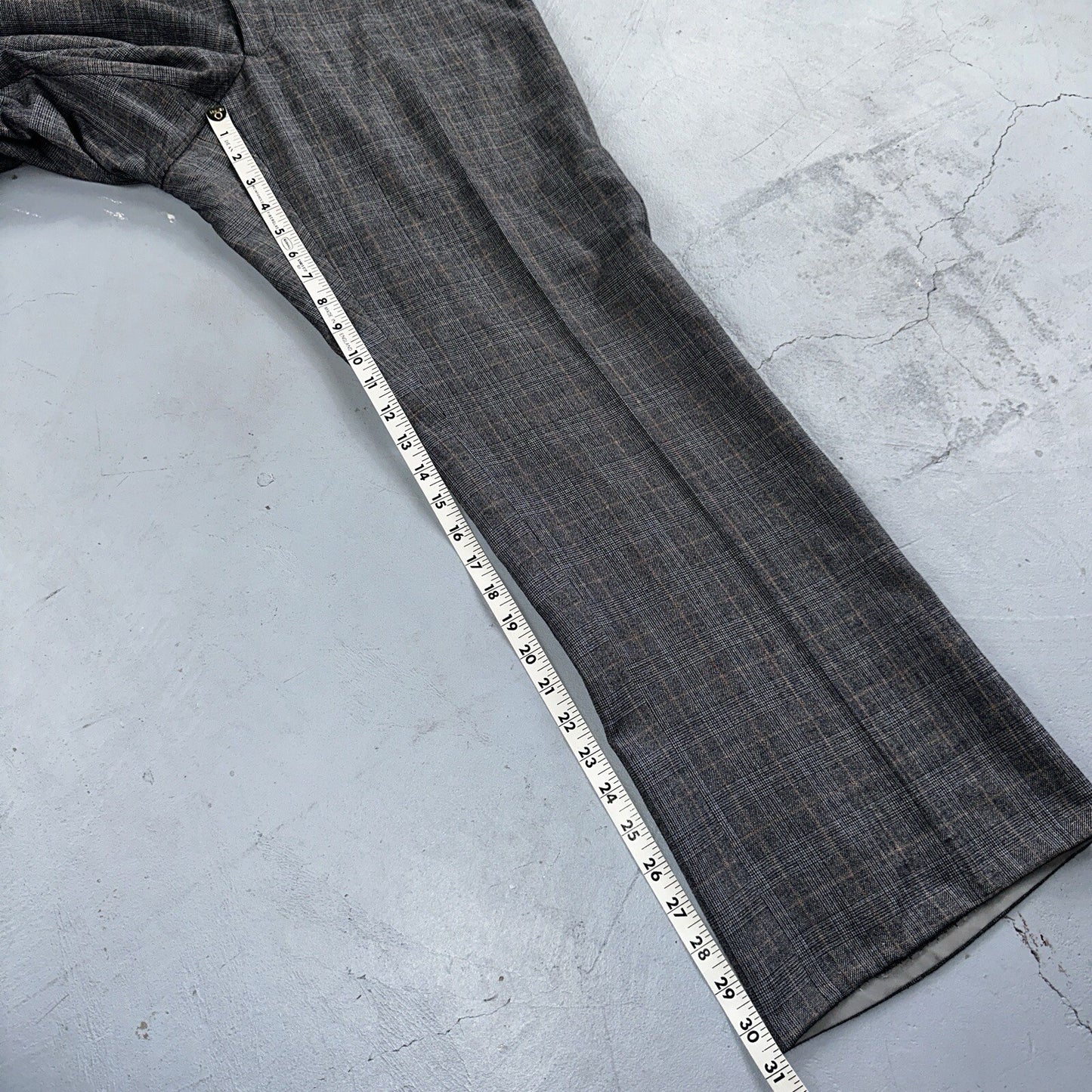 VTG Mens 3 PC Suit 42 Jacket Coat Pants Vest Plaid Rockabilly 70s 1970s Brown