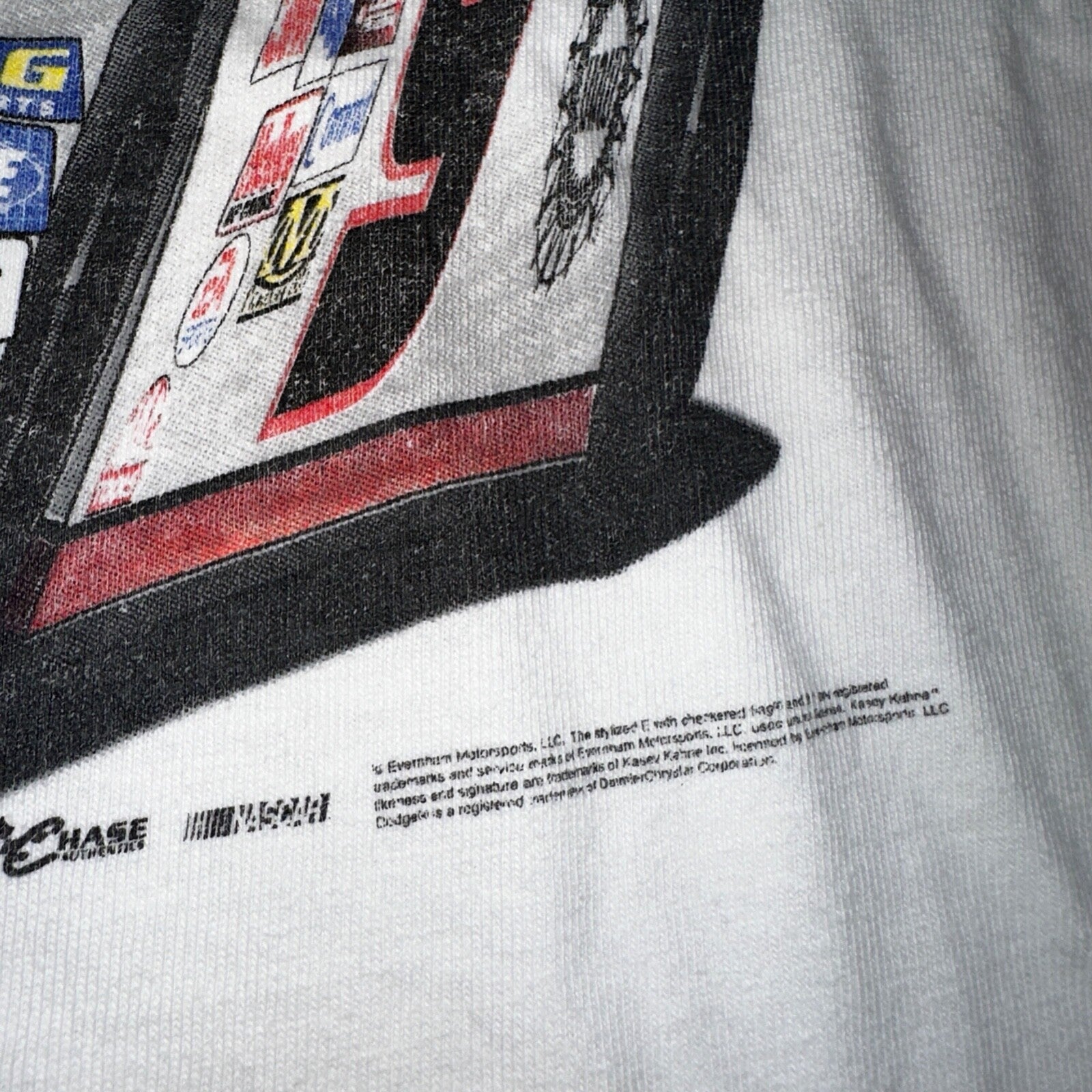 Kasey Kahne VTG Shirt Large Nascar Dodge #9 Car Racing Chase Authentics XL Y2K